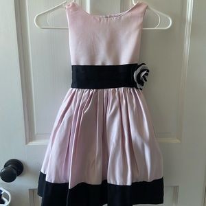 Girls pink and black dress